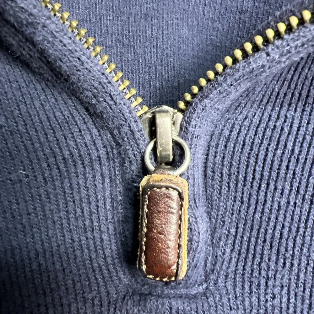 Polo Ralph Lauren Quarter Zip XXL Navy‎ Pullover Pony Logo Mens